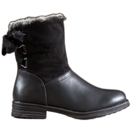 SHELOVET Warm Boots With Fur black