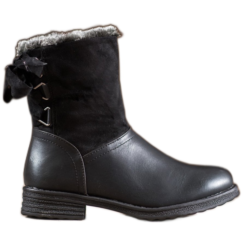 SHELOVET Warm Boots With Fur black