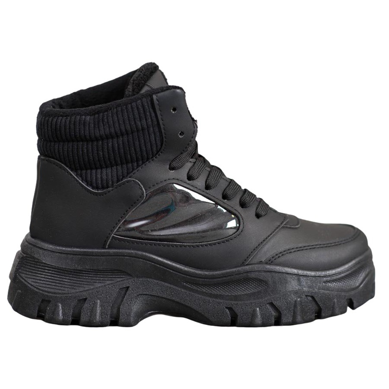 SHELOVET Fashion lace-up boots black