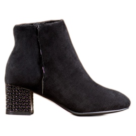 SHELOVET Boots With Decorative Heel black