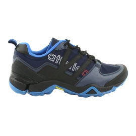 Black Atletico 8003 trainers navy blue
