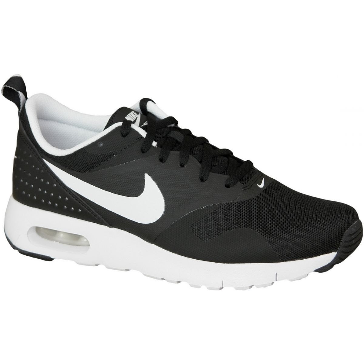 Black and white air max tavas hot sale