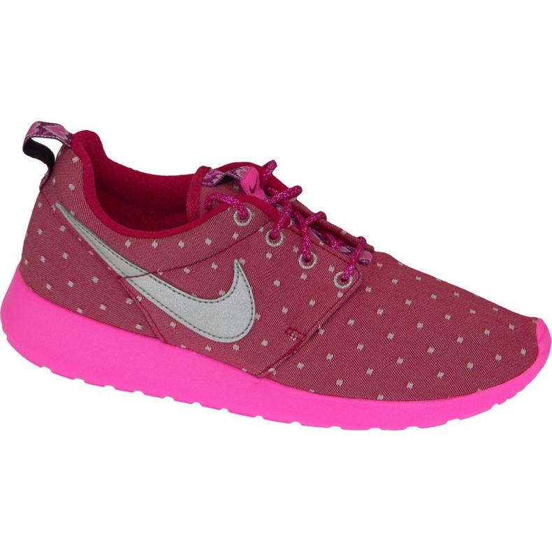 Nike Rosherun Print Gs W 677784-606 shoes pink
