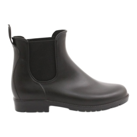 American Club Women's black boots, matte boots Kal15/22