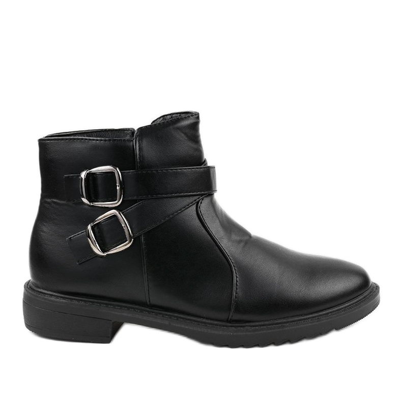 Black flat boots CH-21 insulated Chelsea boots Black flat boots CH-21 insulated Chelsea boots