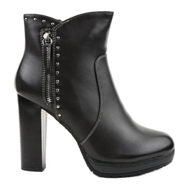 Insulated gray boots on the post 88057 grey