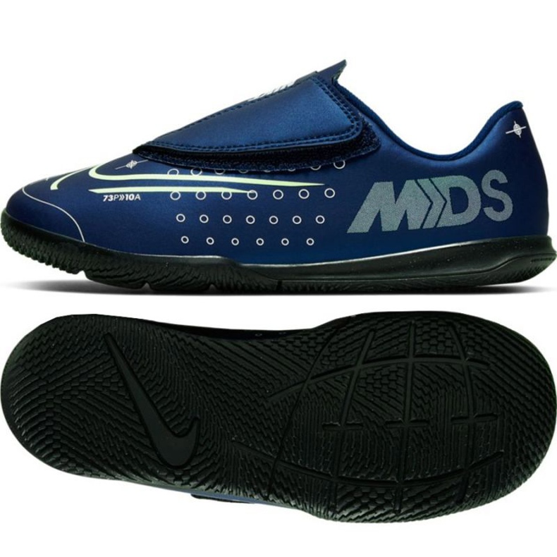 Indoor shoes Nike Mercurial Vapor 13 Club Mds Ic PS (V) Jr CJ1176-401 navy blue navy blue