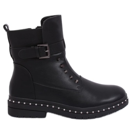 Black military boots insulated black 1946-9 Black
