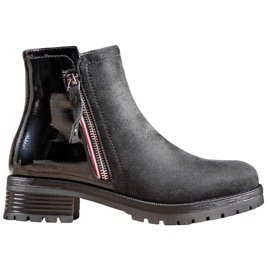 SHELOVET Workers With Ornate Zipper black