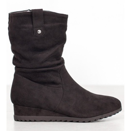 SHELOVET Cowboy boots on a wedge black