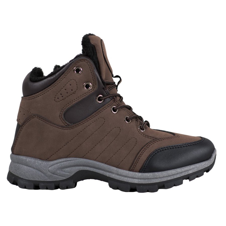 SHELOVET Insulated Sports Trappers brown black