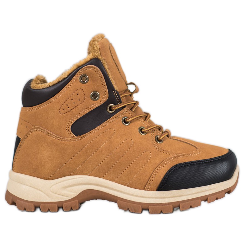SHELOVET Insulated Sports Trappers brown