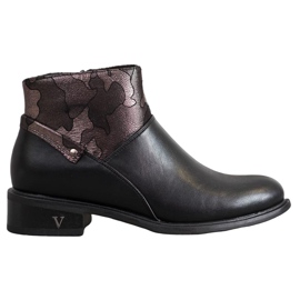 VINCEZA boots black multicolored