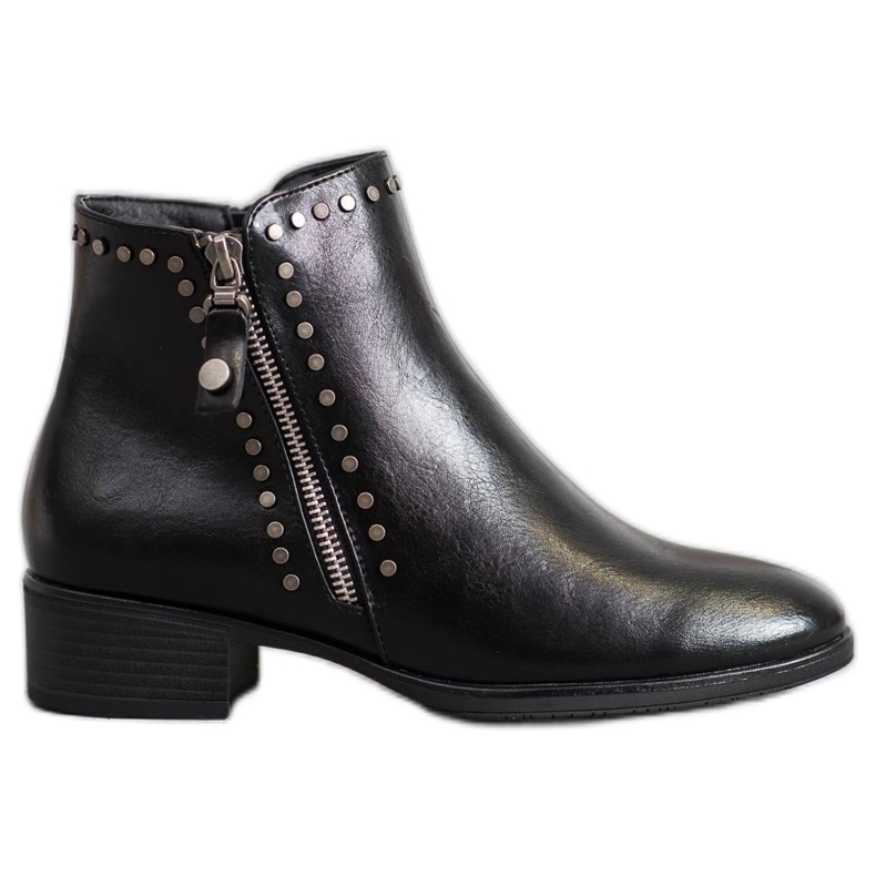 W. Potocki Rock Boots With Eco Leather black