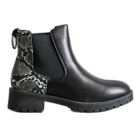 Erino High Chelsea Boots Snake Print black