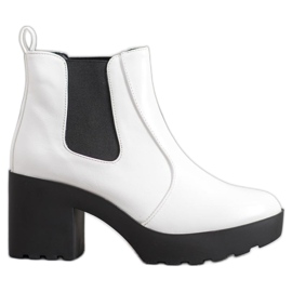 Weide Fashion Chelsea Boots white Weide Fashion Chelsea Boots white