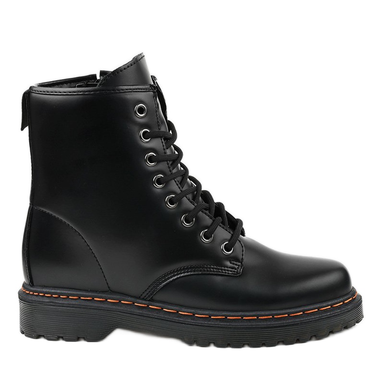 Black matte DJH01-1 combat boots