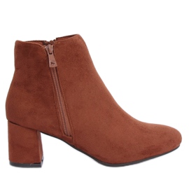 Brown high-heeled boots K1825116 Cuero