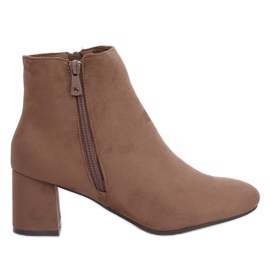 Beige high-heeled boots K1825116 Taupe