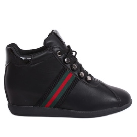 Black shoes on a hidden wedge K1833909 Negro