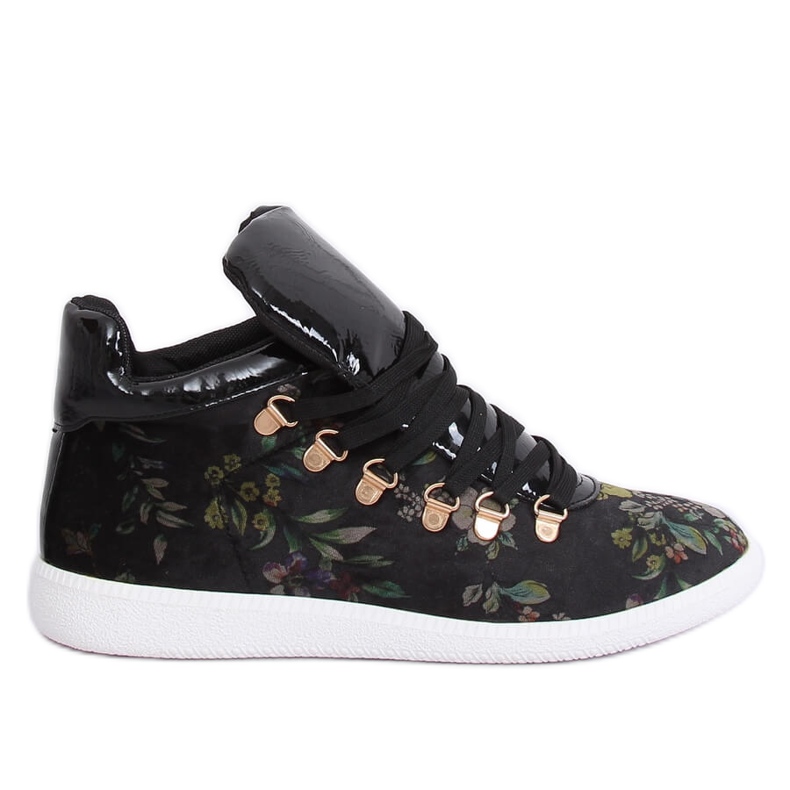 Velvet sneakers K1834206 Flores black multicolored