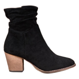 SHELOVET Casual boots on a post black