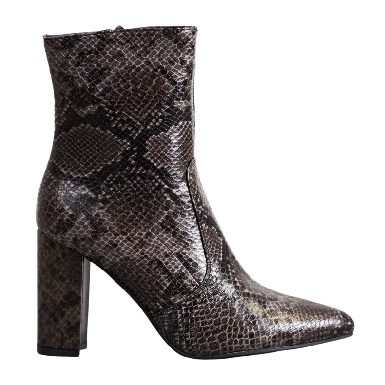 Seastar Snake Print Boot brown multicolored