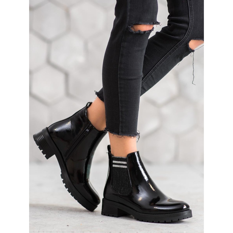 SHELOVET Sports Booties On The Platform black SHELOVET Sports Booties On The Platform black