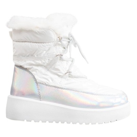 Bella Paris Fashion snow boots white
