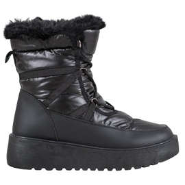 Bella Paris Fashion snow boots black