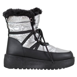 Bella Paris Fashion snow boots silver grey Bella Paris Fashion snow boots silver grey
