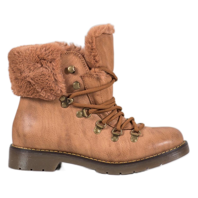 Forever Folie Boots With Fur brown