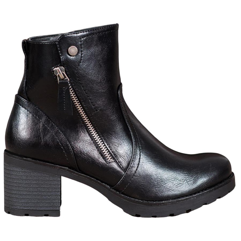 SHELOVET Booties With A Zipper black