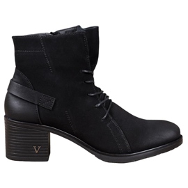 Lace-up boots on the VINCEZA post black Lace-up boots on the VINCEZA post black