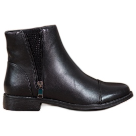 J. Star Elegant Boots With Crystals black