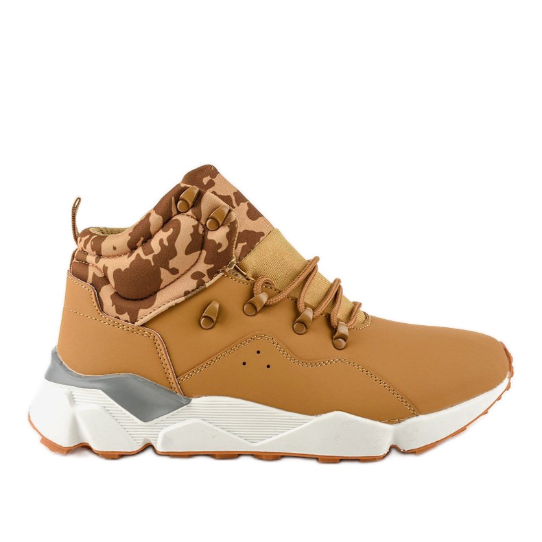 F33-3 brown insulated sneakers