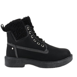 Black insulated boots A6308