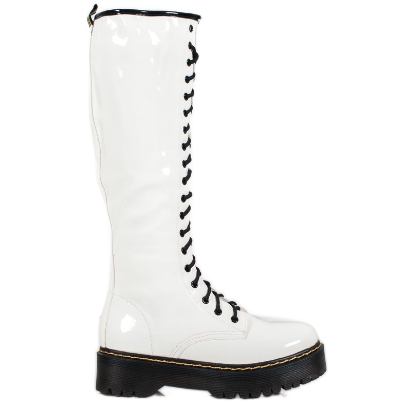 Seastar Lace-up boots with eco leather white