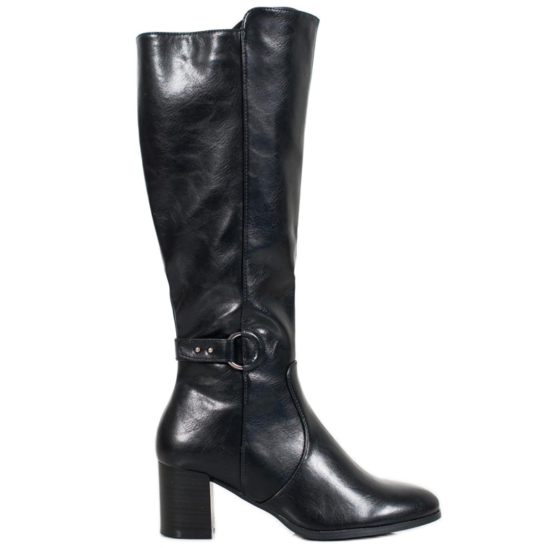 VINCEZA Buckle Boots black