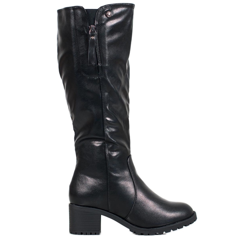 SHELOVET Black Boots On A Post