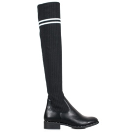 Bestelle Fashionable Slip-On Boots black Bestelle Fashionable Slip-On Boots black