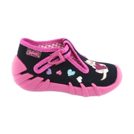 Befado children's shoes 110P336 navy blue pink Befado children's shoes 110P336 navy blue pink