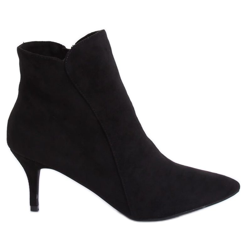 Black Boots on a low heel K1906806 Negro