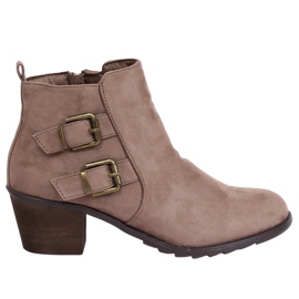 Beige high-heeled boots K1809305 Taupe