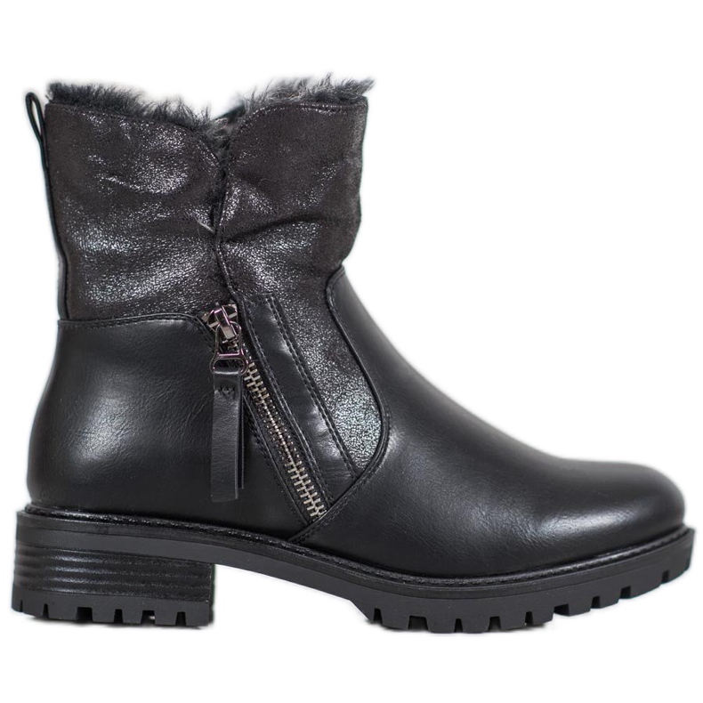 SHELOVET Warm Workers With Glitter black