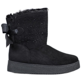 SHELOVET Mukluki With Crystals black