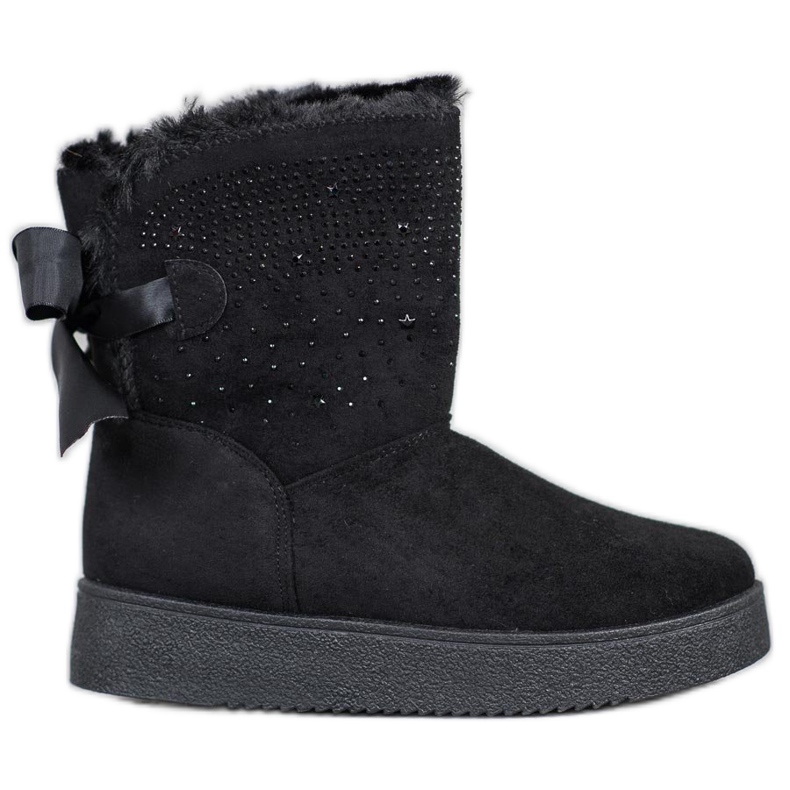 SHELOVET Mukluki With Crystals black