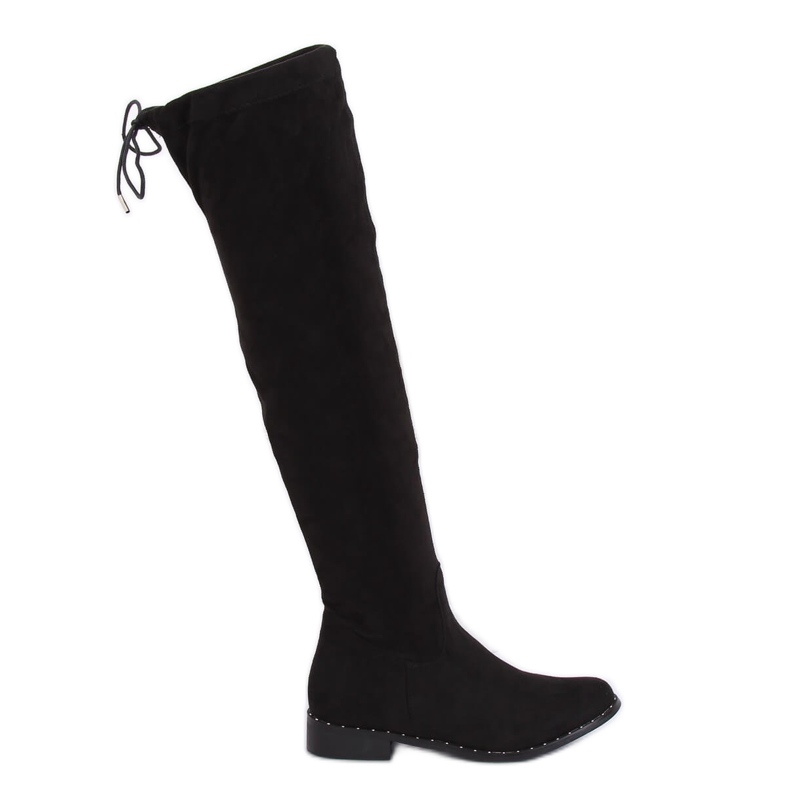 Black suede boots QT04P Black II Quality