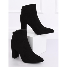 Black high-heeled boots TX-1802 Black