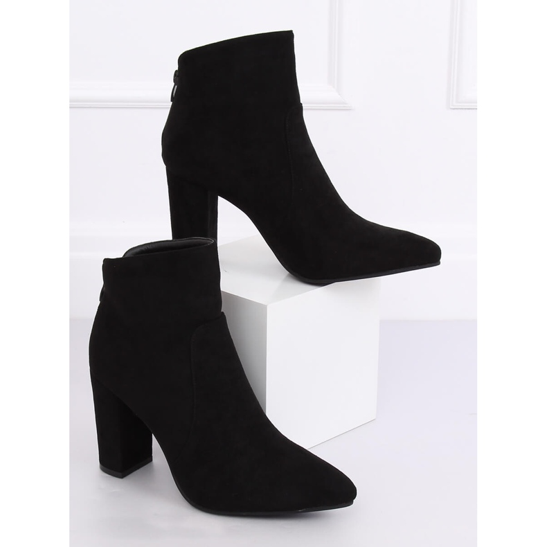 Black high-heeled boots TX-1802 Black